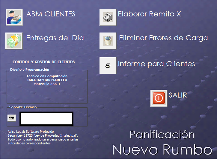 Captura del sistema